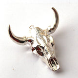 Cow Head Pendant with 3 Charms for Jewelry