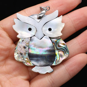 Natural Abalone Shell Pendant Charms for DIY Jewelry Making
