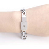 Love Lock Titanium Steel Bracelet Key Set Charm Bangle