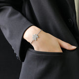 Adjustable Puzzle Zircon Stainless Steel Bracelets Gift