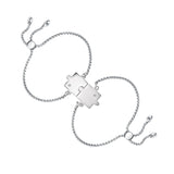 Adjustable Puzzle Zircon Stainless Steel Bracelets Gift