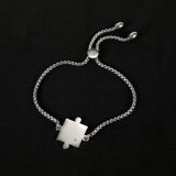 Adjustable Puzzle Zircon Stainless Steel Bracelets Gift