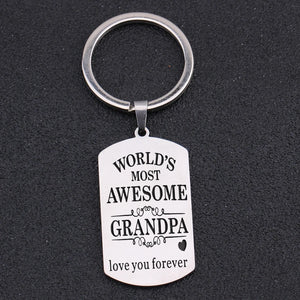 Grandpa Keychain: Most Awesome Grandpa, Love You Forever