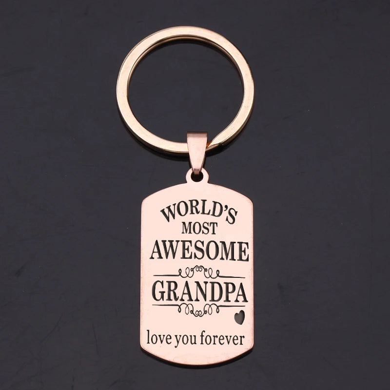 Grandpa Keychain: Most Awesome Grandpa, Love You Forever