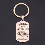 Grandpa Keychain: Most Awesome Grandpa, Love You Forever