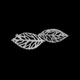 Sterling Silver Leaf Shape Drop Earrings with Tassels Pendant