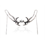 Mechanical Blood Blade Alien Necklace Metal Punk Pendant