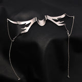 Mechanical Blood Blade Alien Necklace Metal Punk Pendant
