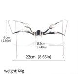Mechanical Blood Blade Alien Necklace Metal Punk Pendant