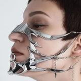 Mechanical Blood Blade Alien Necklace Metal Punk Pendant