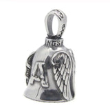 Angel Wings Bell Biker Pendant Necklace for Men