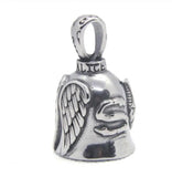 Angel Wings Bell Biker Pendant Necklace for Men