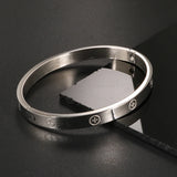 Cross Bangle Open Cuff Bracelets Stainless Steel Bangles