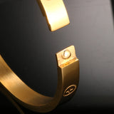 Cross Bangle Open Cuff Bracelets Stainless Steel Bangles