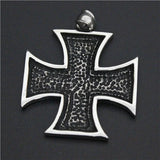 Big Jesus Polising Biker Pendant Mens Stainless Steel Pendant