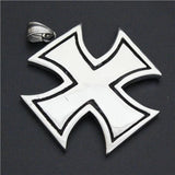 Big Jesus Polising Biker Pendant Mens Stainless Steel Pendant