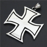 Big Jesus Polising Biker Pendant Mens Stainless Steel Pendant