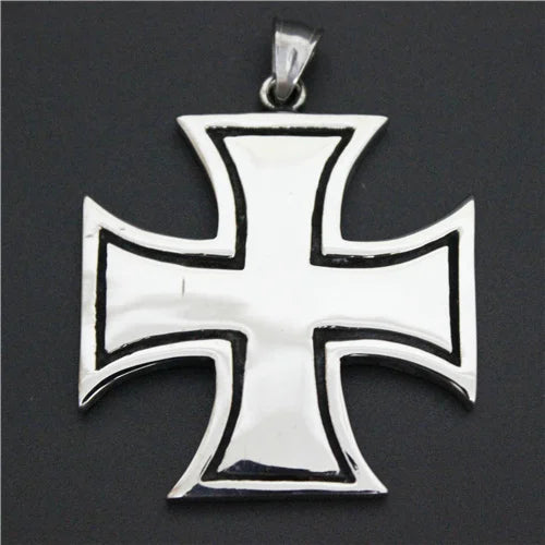 Big Jesus Polising Biker Pendant Mens Stainless Steel Pendant