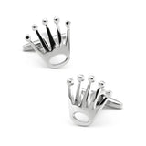 Crown Style Men's Cufflinks Metal Electroplated Sleeve Needles
