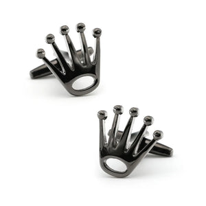 Crown Style Men's Cufflinks Metal Electroplated Sleeve Needles