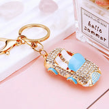 Crystal Car Key Chain Pendant Charm Women Handbag Pendant