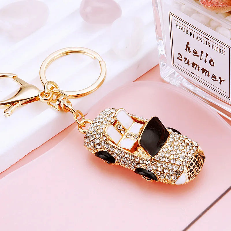 Crystal Car Key Chain Pendant Charm Women Handbag Pendant