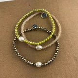 Pearl Crystal Bracelet Baroque Jewelry