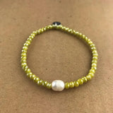 Pearl Crystal Bracelet Baroque Jewelry