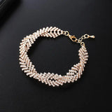 Women's Crystal Wedding Bangle Hand Jewelry