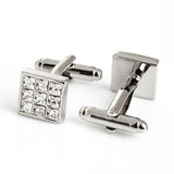 Men's Crystal Square Cufflinks