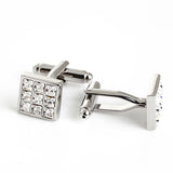 Men's Crystal Square Cufflinks