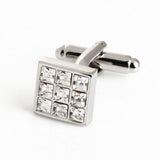 Men's Crystal Square Cufflinks