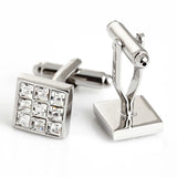 Men's Crystal Square Cufflinks