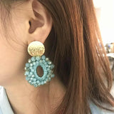 Crystal Earrings For Women Baroque Drop Jewelry Boucle D'oreille