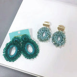 Crystal Earrings For Women Baroque Drop Jewelry Boucle D'oreille