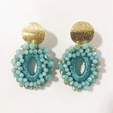 Crystal Earrings For Women Baroque Drop Jewelry Boucle D'oreille