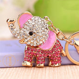 Elephant Car KeyChain Animal Keyring Charm Women Bag Jewelry
