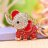 Elephant Car KeyChain Animal Keyring Charm Women Bag Jewelry