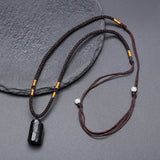 Tourmaline Stone Pendant Necklace Healing Crystal Specimen