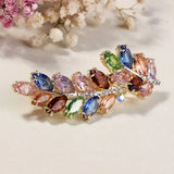 Zircon Flower Spring Hair Clip for Women - Crystal Hair Accessories
