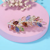 Zircon Flower Spring Hair Clip for Women - Crystal Hair Accessories