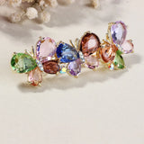 Zircon Flower Spring Hair Clip for Women - Crystal Hair Accessories