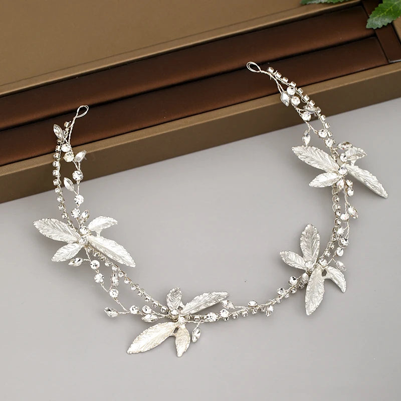 Crystal Butterfly Headband Rhinestone Bridal Wedding Tiara Hair Ornament