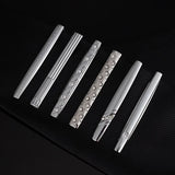 Crystal Inlaid Copper Tie Clip for Men's Wedding Party
