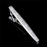 Crystal Inlaid Copper Tie Clip for Men's Wedding Party