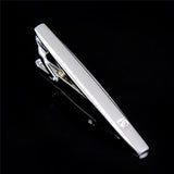 Crystal Inlaid Copper Tie Clip for Men's Wedding Party