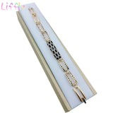 Crystal Jewelry Set 18K Plated Dubai Necklace Earrings
