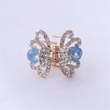 Crystal Rhinestone Flower Hair Claw for Girls Women