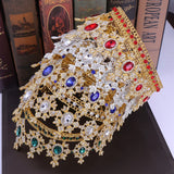 Crystal Rhinestone Round Crowns Silver Queen Tiaras Wedding Hair Accessories