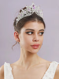Crystal Rhinestone Tiara Crown Colorful Queen Princess Diadem Wedding Headpiece
